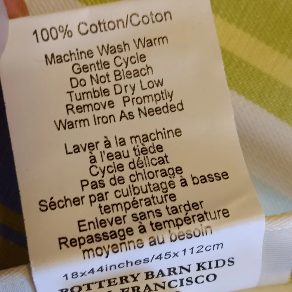 Pottery Barn Kids Bright Stripe Valance 44